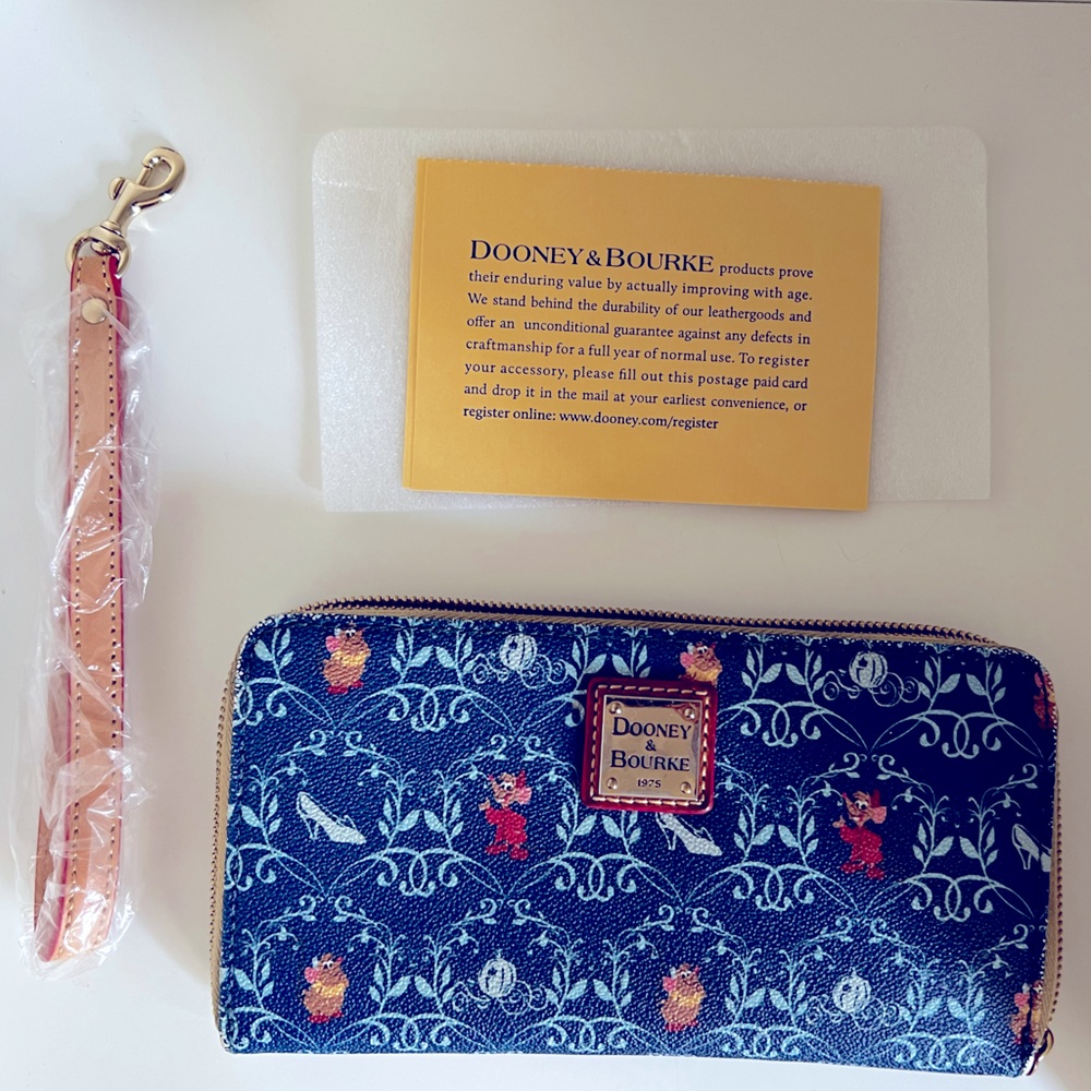 Dooney and Burke Disney Cinderella wristlet wallet